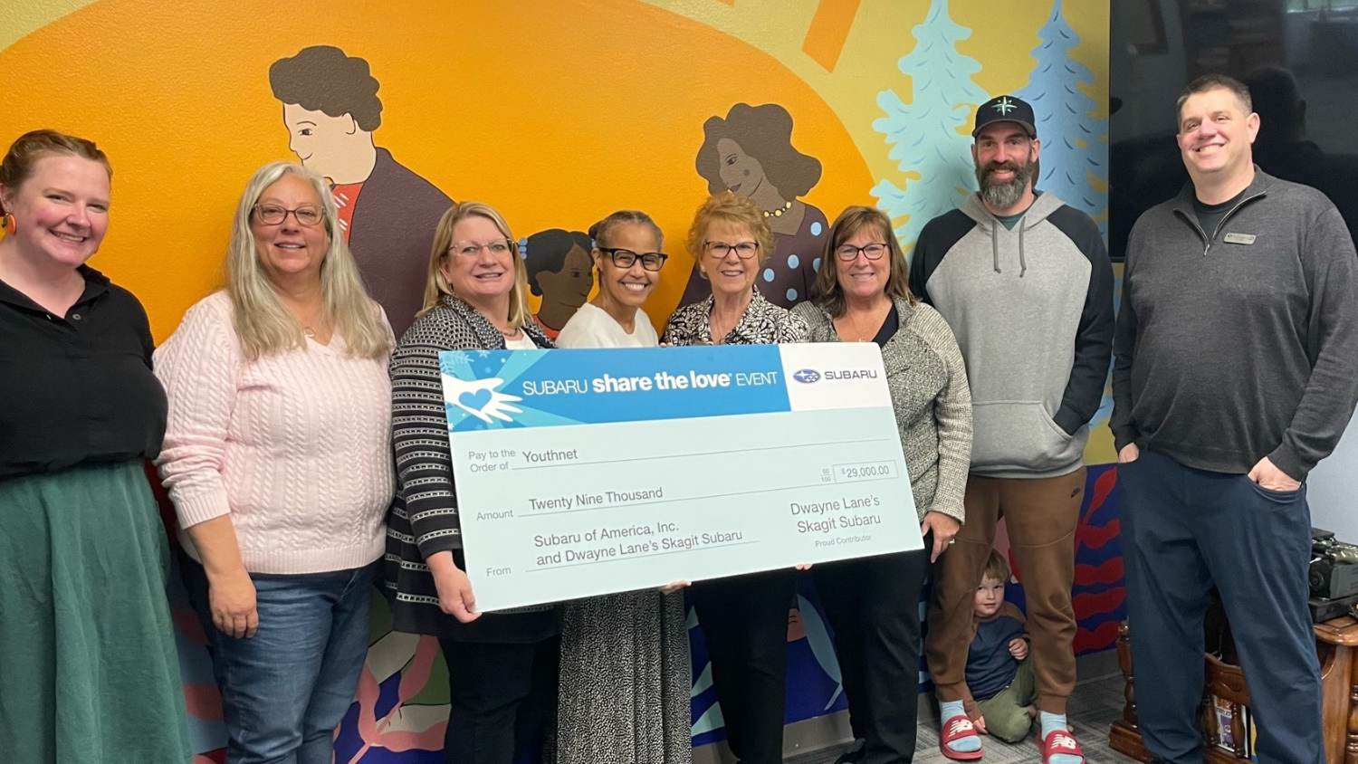 Youthnet Receives Generous Funding Boost from Dwayne Lane’s Skagit Subaru "Share The Love" Event